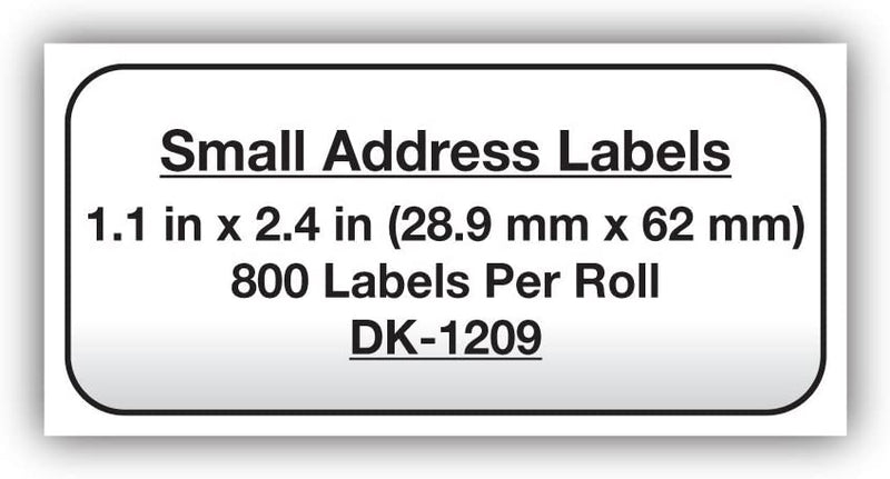 Brother DK-1209 Small Address Paper Label Roll - Retail Packaging