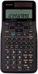 Sharp Electronics EL520XTBBK Scientific Calculator, 10-Digit with 2-Line LCD Display (Solar and Battery Powered)