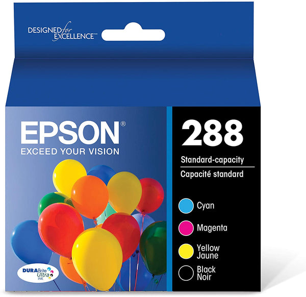 Epson® – Cartouches d'encre noire & trois couleurs 288 paq./4 (T288120BCS) - S.O.S Cartouches inc.