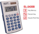 Sharp Electronics el243sb Calculatrice 8 chiffres à double alimentation
