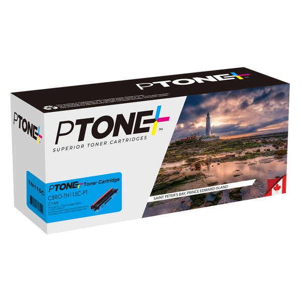 Ptone® – Cartouche toner TN-115 cyan rendement élevé (TN115C) – Qualité Supérieur. - S.O.S Cartouches inc.