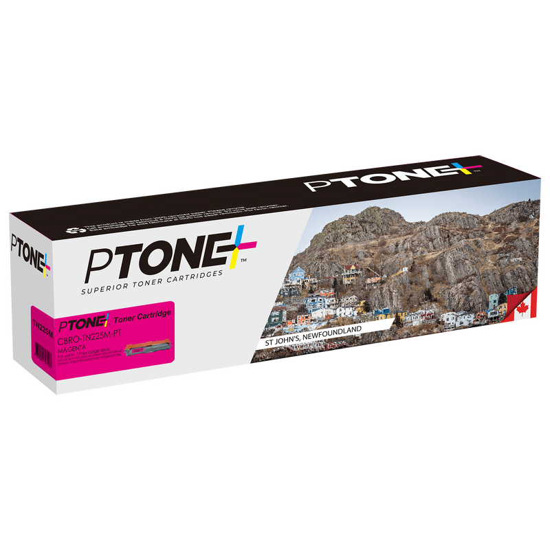 Ptone® – Cartouche toner TN-225 magenta rendement élevé (TN225M) – Qualité Supérieur. - S.O.S Cartouches inc.