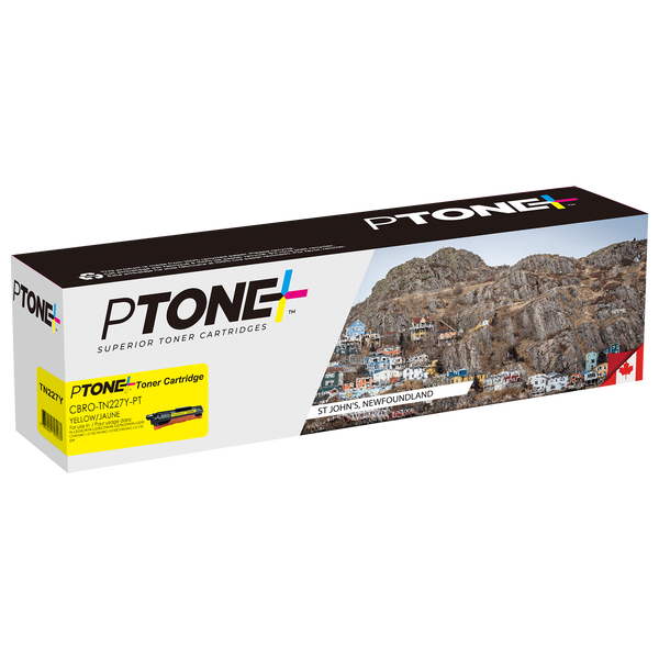 Ptone® – Cartouche toner TN-227 jaune rendement élevé (TN227Y) – Qualité Supérieur. - S.O.S Cartouches inc.