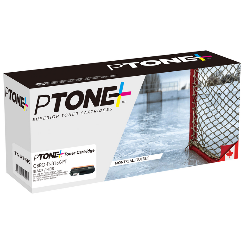 Ptone® – Cartouche toner TN-315 noire rendement élevé (TN315BK) – Qualité Supérieur. - S.O.S Cartouches inc.