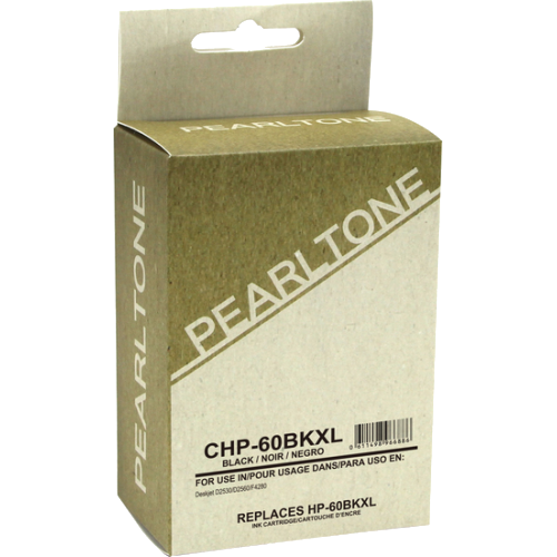 Pearltone® – Cartouche d'encre 60XL noire rendement élevé (CC641WN) – Modèle économique. - S.O.S Cartouches inc.