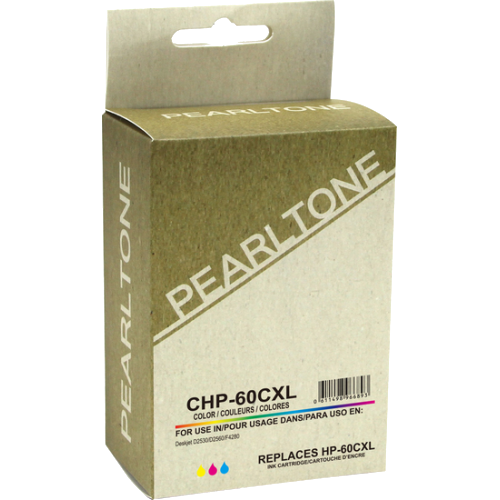Pearltone® – Cartouche d'encre 60XL trois couleurs rendement élevé (CC644WN) – Modèle économique. - S.O.S Cartouches inc.