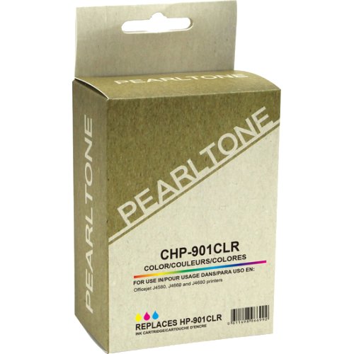 Pearltone® – Cartouche d'encre 901XL trois couleurs rendement standard (CC656AN) – Modèle économique. - S.O.S Cartouches inc.