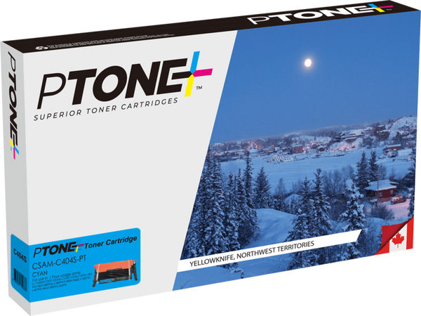 Ptone® – Cartouche toner CLT-C404S cyan rendement standard (CLTC404) – Qualité Supérieur. - S.O.S Cartouches inc.