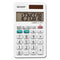 Sharp® EL-244W Calculatrice de poche, 8 chiffres, alimentation mixte