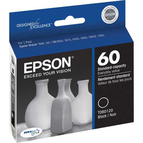 Epson® – Cartouche d'encre 60 noire rendement standard (T060120) - S.O.S Cartouches inc.