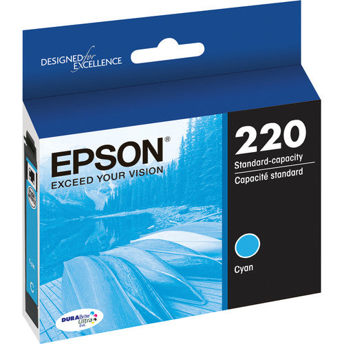 Epson® – Cartouche d'encre 220 cyan rendement standard (T220220) - S.O.S Cartouches inc.