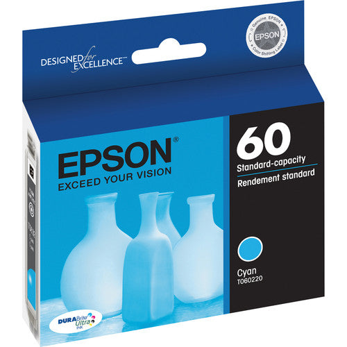 Epson® – Cartouche d'encre 60 cyan rendement standard (T060220) - S.O.S Cartouches inc.