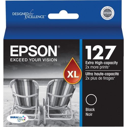 Epson® – Cartouche d'encre 127 noire rendement très élevé (T127120) - S.O.S Cartouches inc.