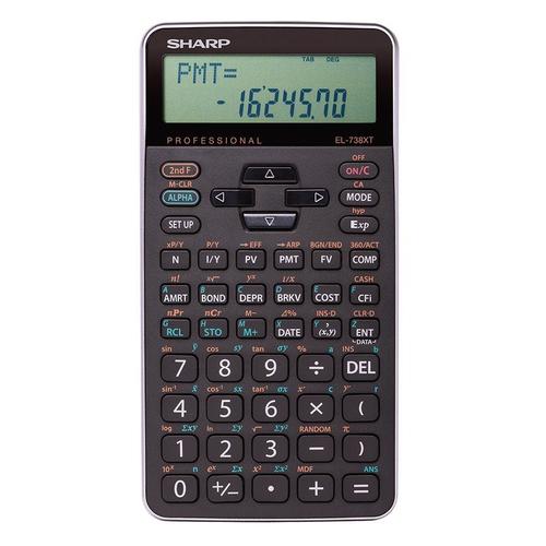 Sharp® EL738XTB calculatrice financière à 10 chiffres