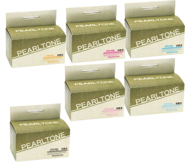 Pearltone® – Ensemble de six cartouches d'encre 02 XL paq./6 rendement élevé – Modèle économique. - S.O.S Cartouches inc.