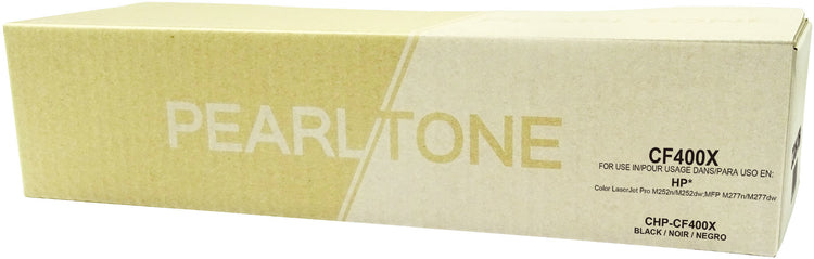 Pearltone® – Cartouche toner 201X noire rendement élevé (CF400X) – Modèle économique. - S.O.S Cartouches inc.