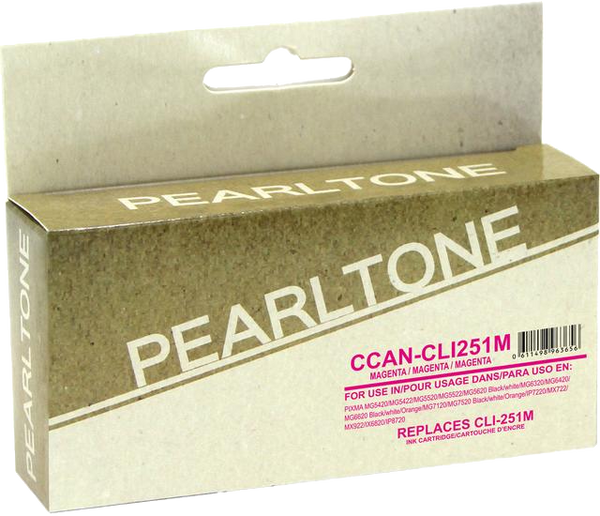 Pearltone® – Cartouche d'encre CLI-251XL magenta rendement élevé (6450B00) – Modèle économique. - S.O.S Cartouches inc.