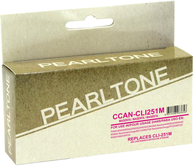 Pearltone® – Cartouche d'encre CLI-251XL magenta rendement élevé (6450B00) – Modèle économique. - S.O.S Cartouches inc.