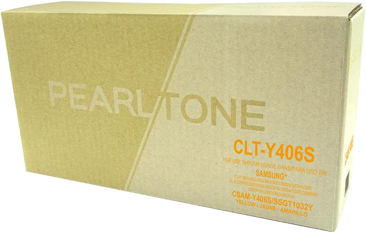Pearltone® –  Cartouche toner CLT-Y406S jaune rendement standard (CLTY406) – Modèle économique. - S.O.S Cartouches inc.