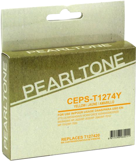Pearltone® – Cartouche d'encre 127 jaune rendement très élevé (T127420) – Modèle économique. - S.O.S Cartouches inc.