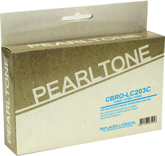 Pearltone® – Cartouche d'encre LC-203 cyan rendement élevé (LC203C) – Modèle économique. - S.O.S Cartouches inc.
