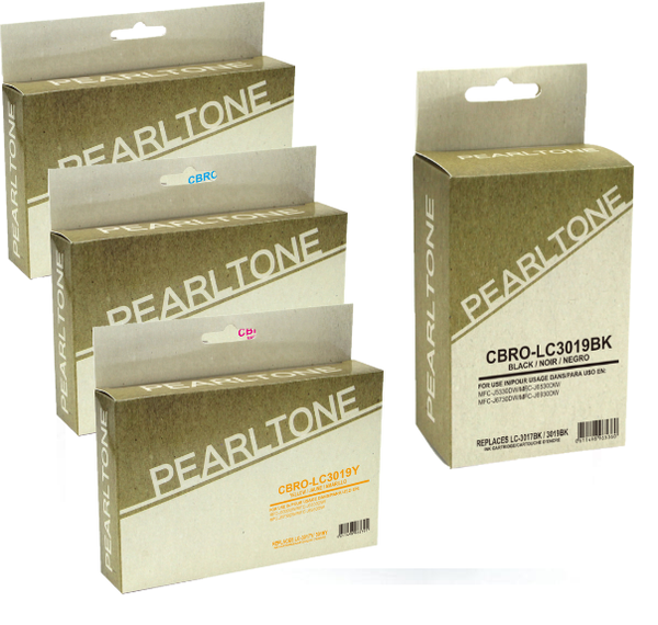 Pearltone® – Cartouche d'encre LC-3019 BK/C/M/Y rendement élevé paq.4 (LC3019CL4) – Modèle économique. - S.O.S Cartouches inc.