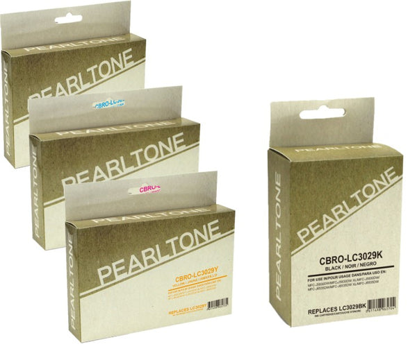 Pearltone® – Cartouche d'encre LC-3029 BK/C/M/Y rendement élevé paq.4 (LC3029CL4) – Modèle économique. - S.O.S Cartouches inc.