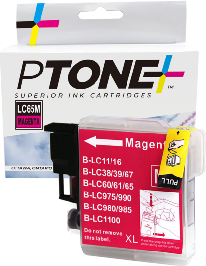 Ptone® – Cartouche d'encre LC-61 magenta rendement élevé (LC61M) – Qualité Supérieur. - S.O.S Cartouches inc.