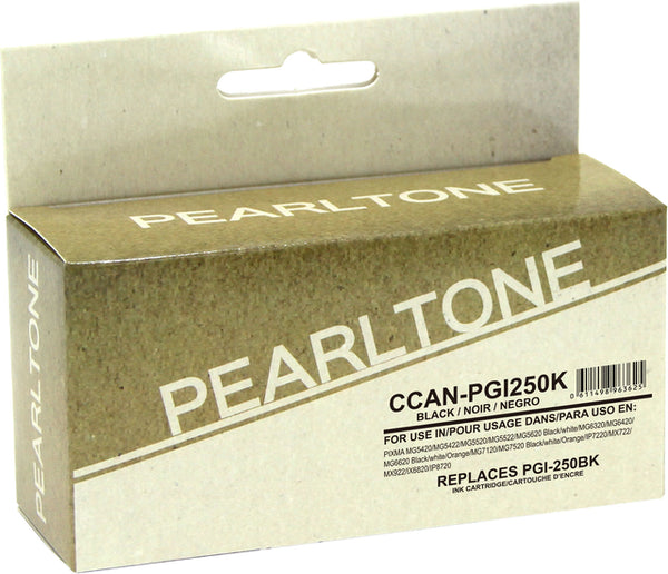 Pearltone® – Cartouche d'encre PGI-250XL noire rendement élevé (6432B001) – Modèle économique. - S.O.S Cartouches inc.