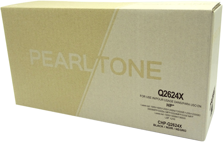 Pearltone® – Cartouche toner 24X noire rendement élevé (Q2624X) – Modèle économique. - S.O.S Cartouches inc.