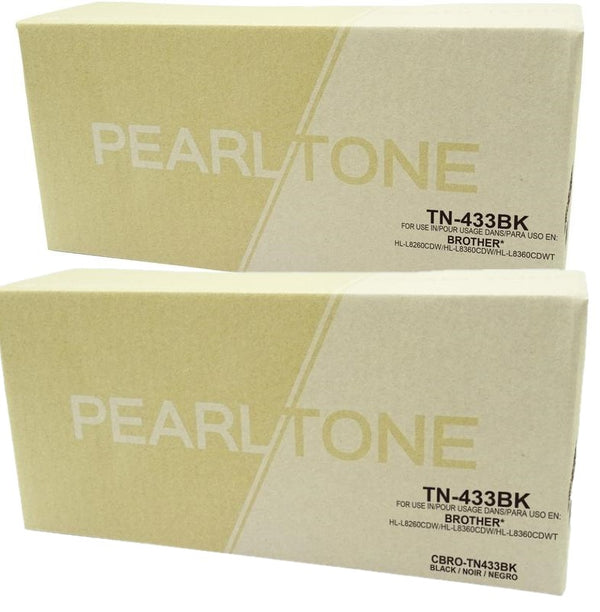 Pearltone® – Cartouche toner TN-433 noire rendement standard paq.2 (TN433BK2) – Modèle économique. - S.O.S Cartouches inc.