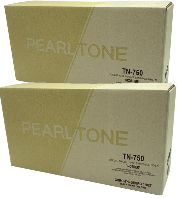Pearltone® – Cartouche toner TN-750 noire rendement élevé paq.2 (TN750BK2) – Modèle économique. - S.O.S Cartouches inc.
