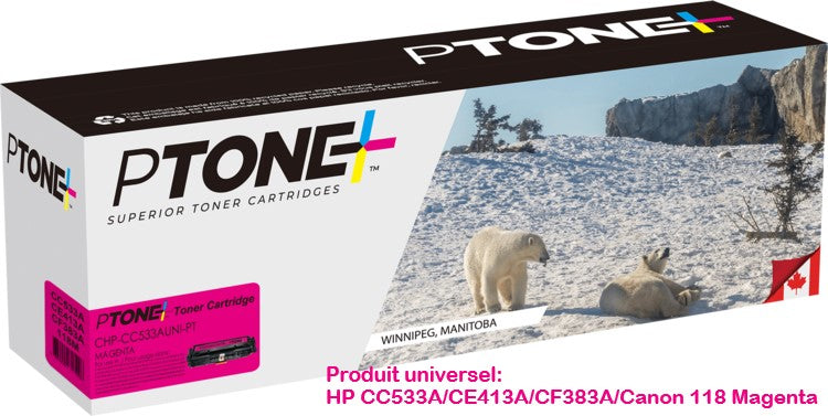 Ptone® – Cartouche toner 312A magenta rendement standard (CF383A) – Qualité Supérieur. - S.O.S Cartouches inc.
