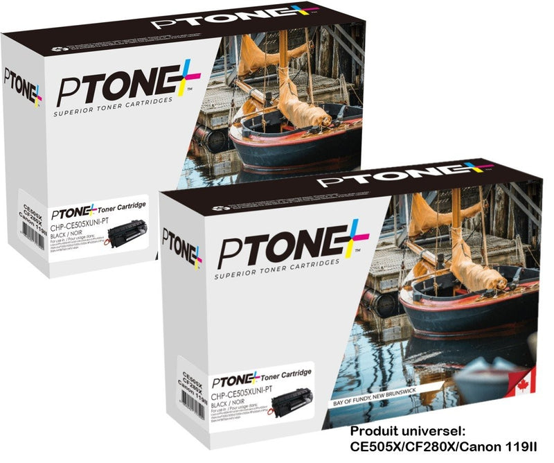 Ptone® – Cartouche toner 119 II noire rendement élevé paq.2 (3480B001AA2) – Qualité Supérieur. - S.O.S Cartouches inc.