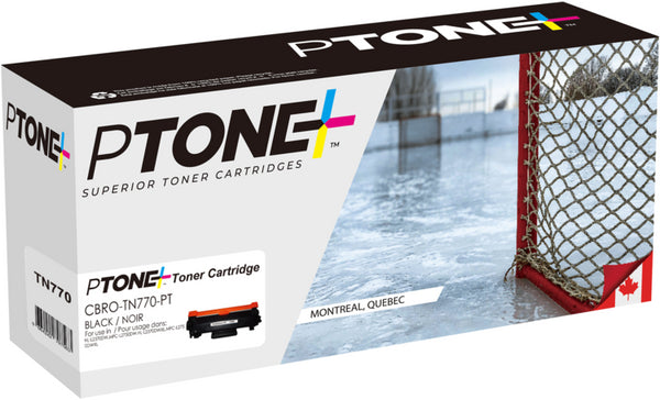 Ptone® – Cartouche toner TN-770 noire rendement élevé (TN770BK) – Qualité Supérieur. - S.O.S Cartouches inc.